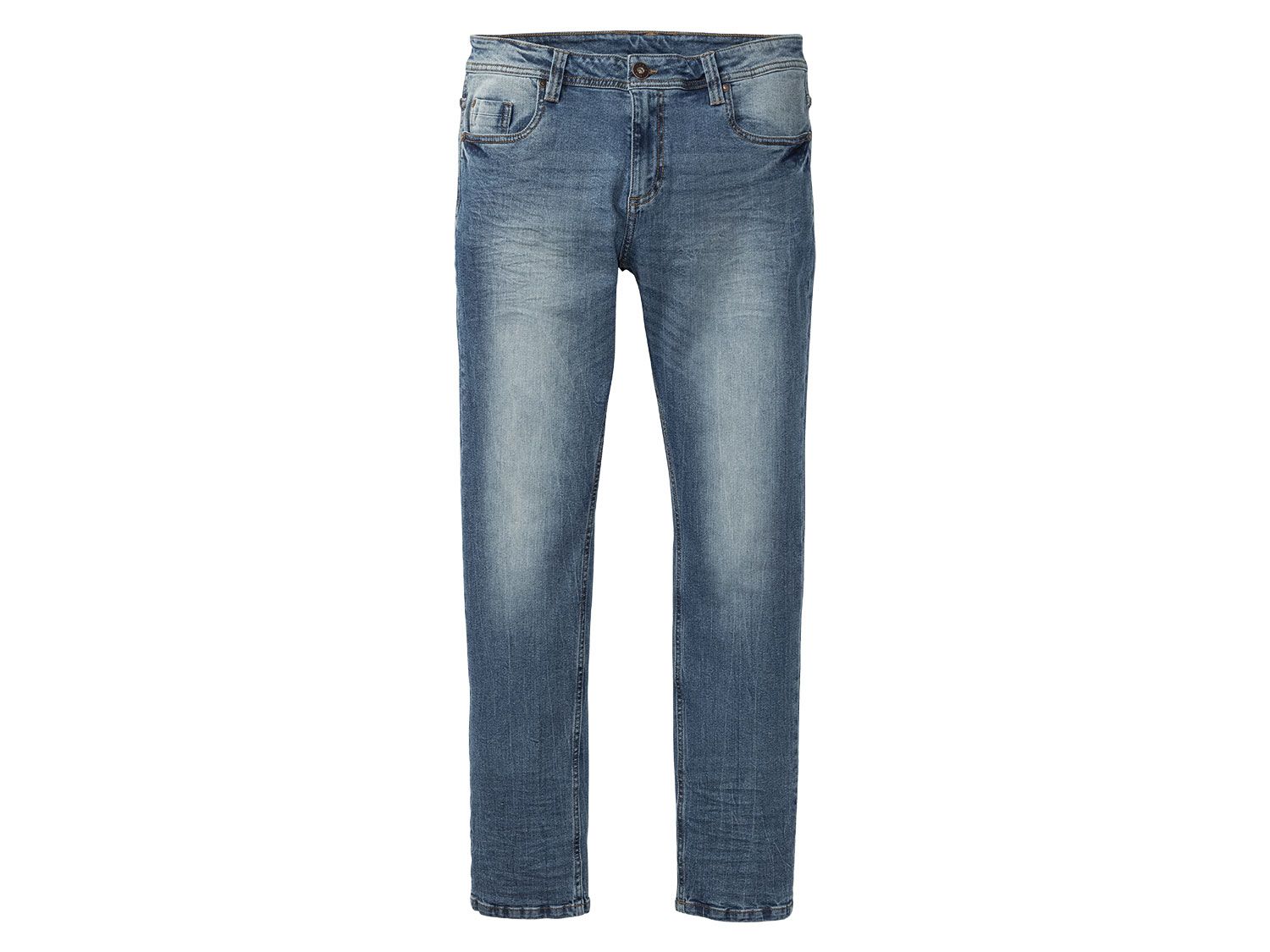 LIVERGY Heren jeans - slim fit (50 (34/34), Blauw)