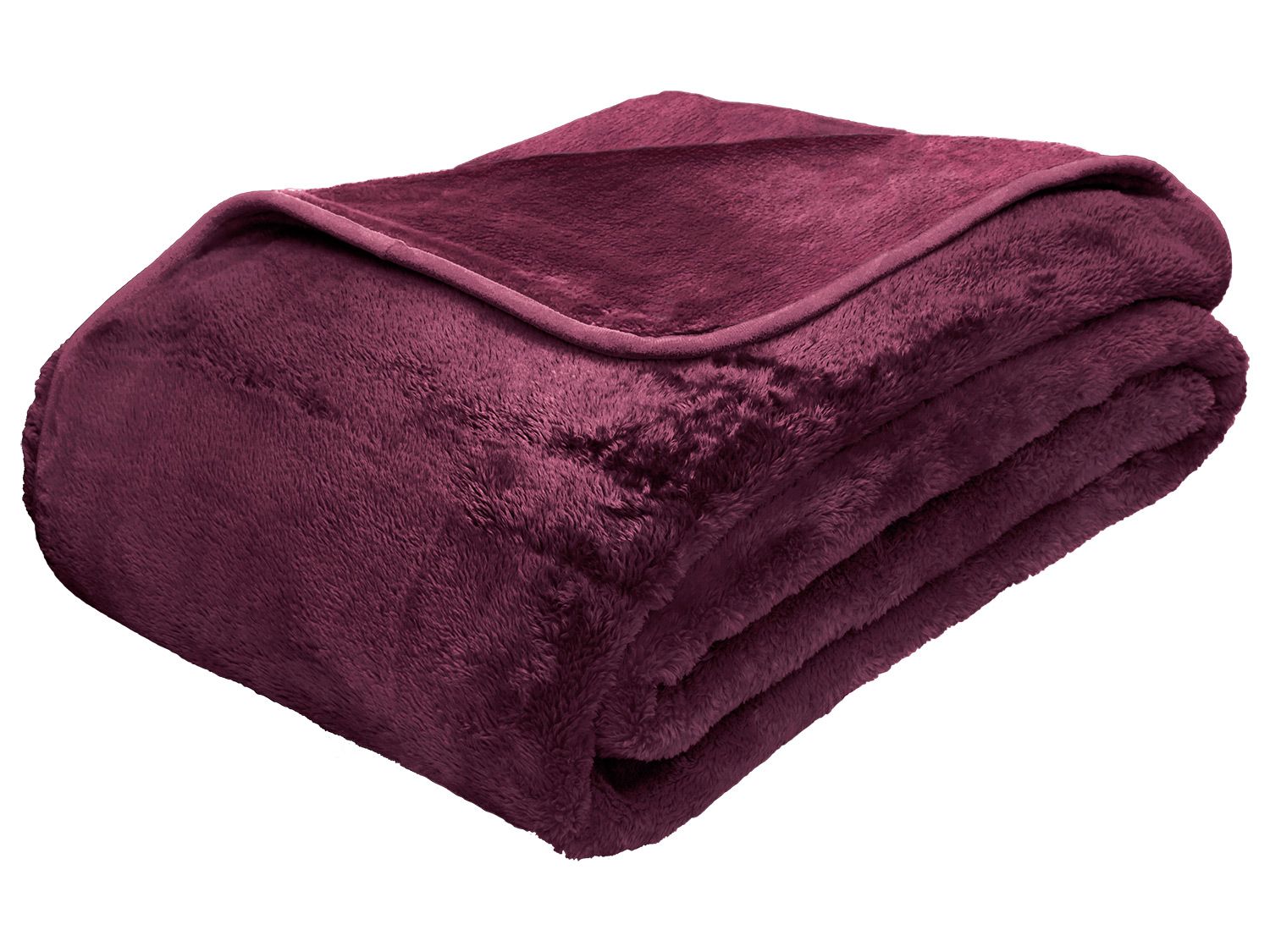 Gözze Premium Cashmere-Feeling deken (220 x 240 cm, Aubergine)