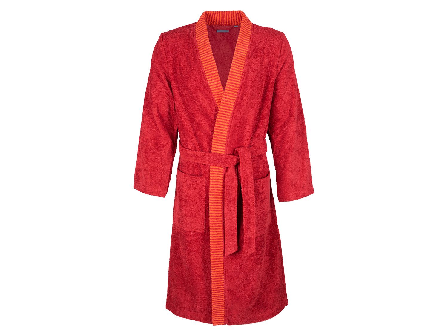 Egeria Egeria badjas heren Bruno, Kimono, zuiver katoen, verschillende maten (Rood, L)