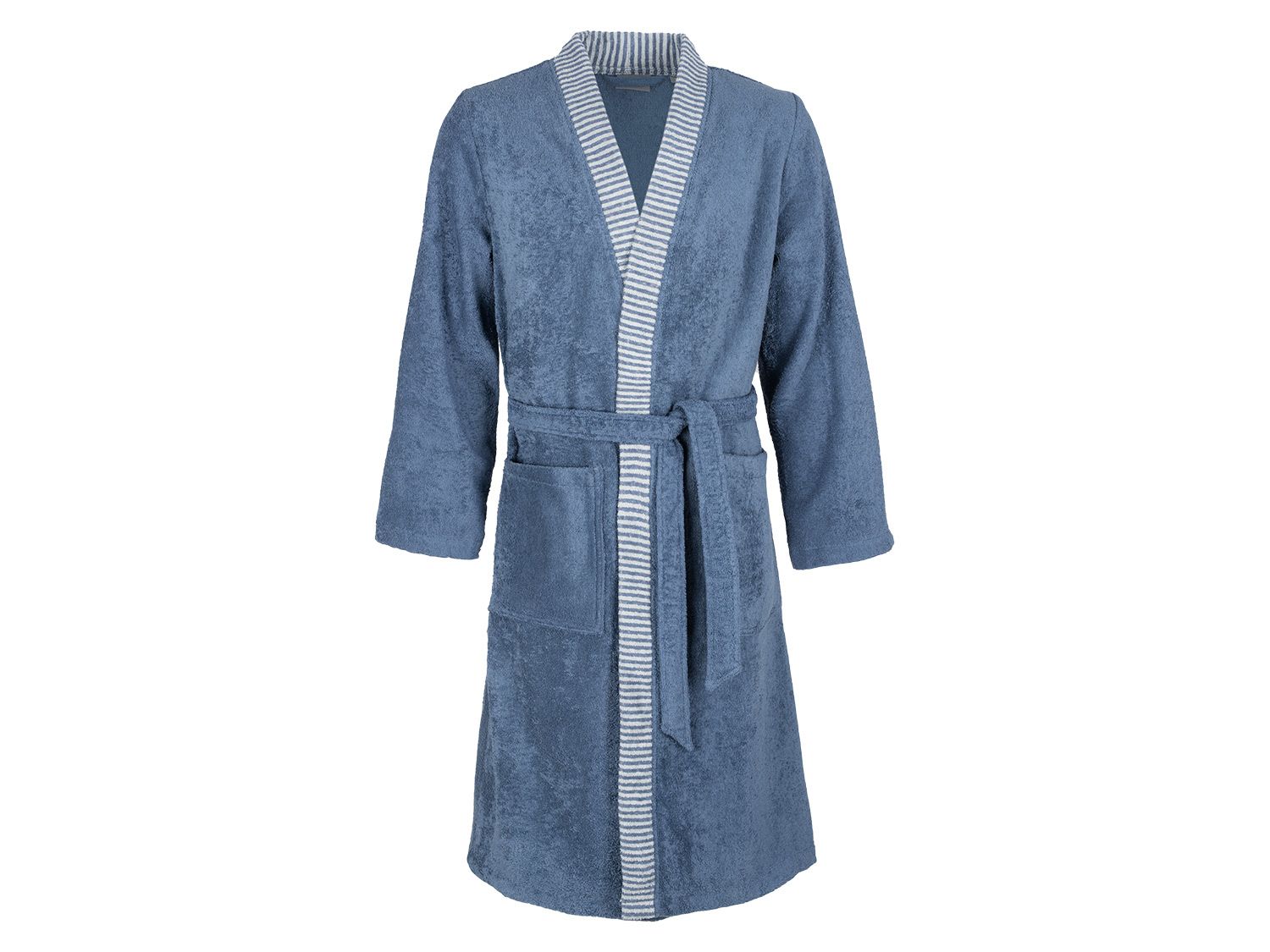 Egeria Egeria badjas heren Bruno, Kimono, zuiver katoen, verschillende maten (Blauw, S)