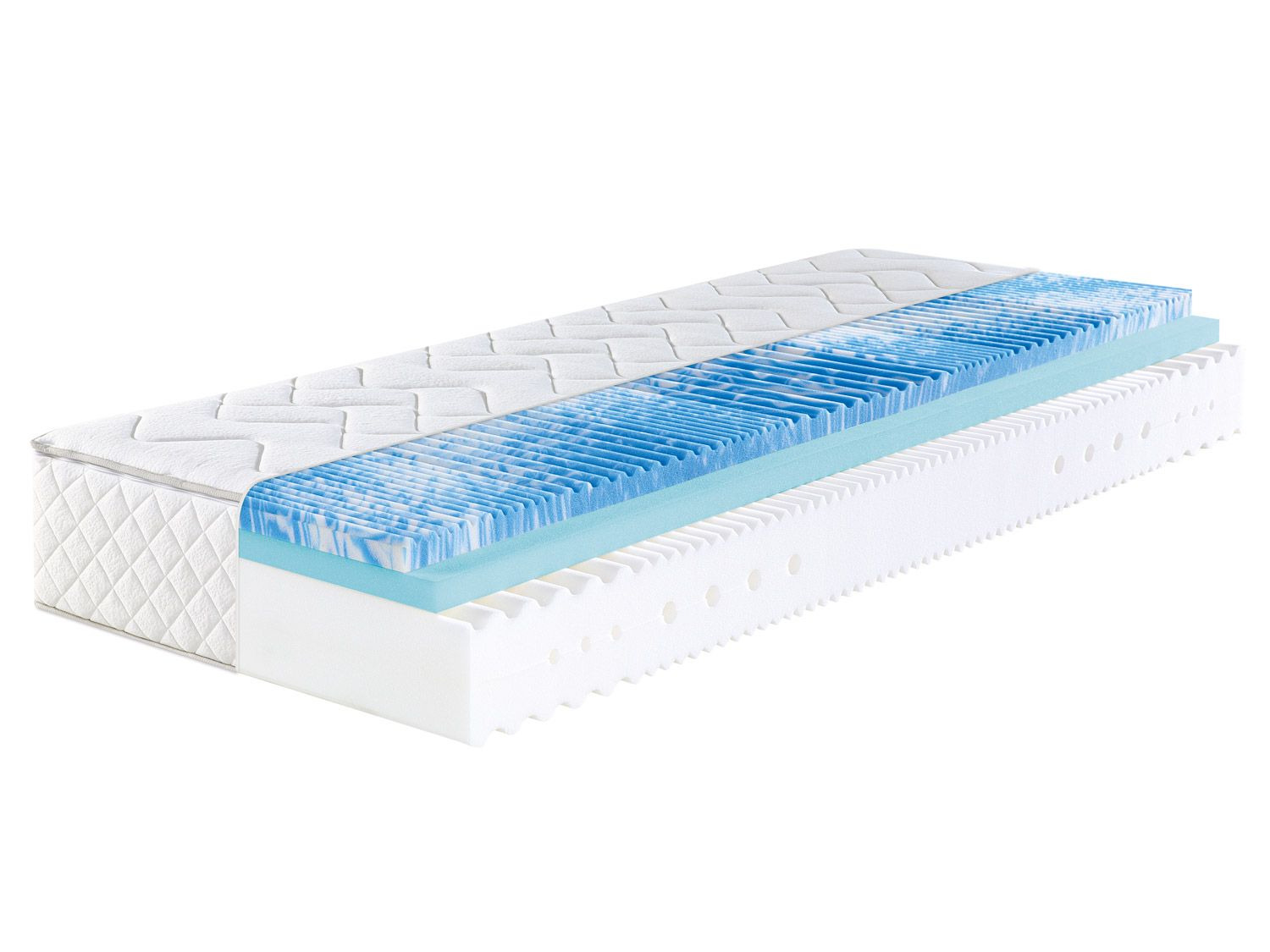 f.a.n. 7-zones koudschuimmatras met gelschuimtopper SWEET DREAM XXL (Medium (H2), 90 x 200 cm)