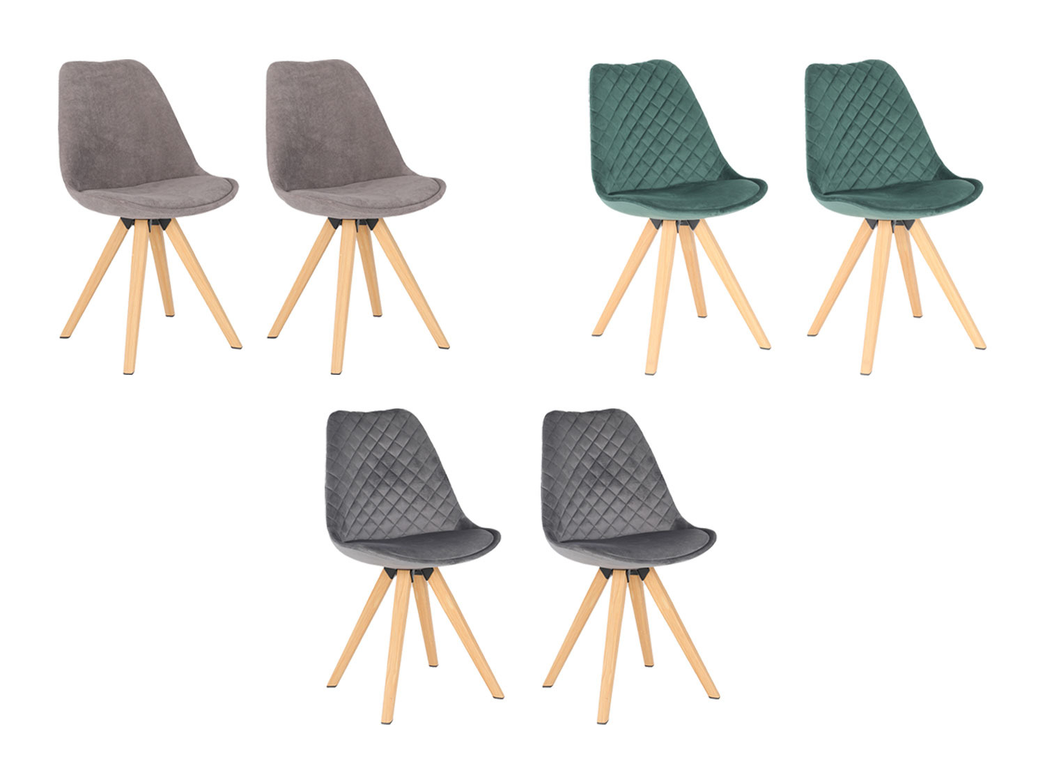 Gevoel rollen tactiek byLIVING 2 stoelen Arik online kopen | LIDL