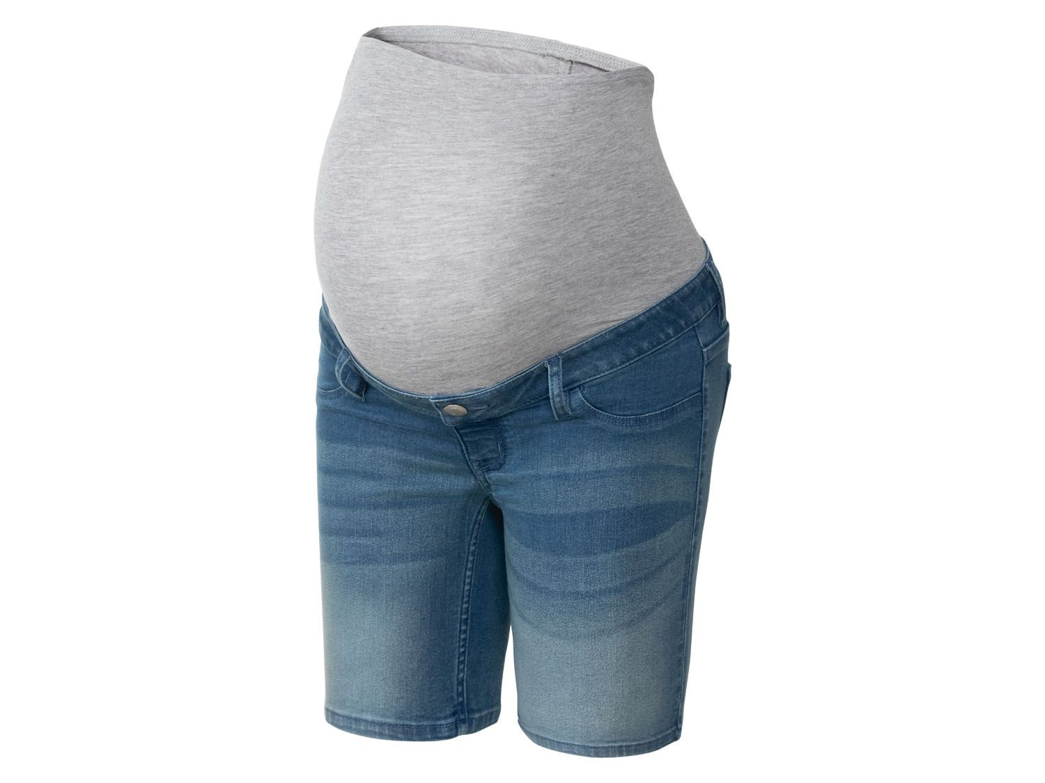 esmara Dames zwangerschaps jeansshorts (Lichtblauw, 36)