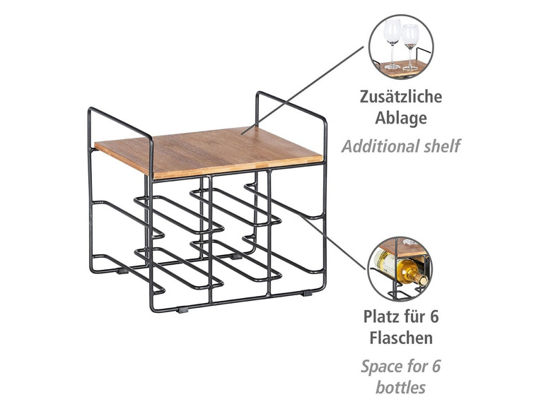 Ga naar volledige schermweergave: Wenko Wijnrek Loft - afbeelding 8