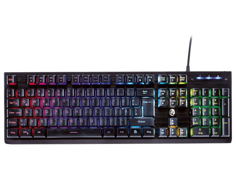 Gaming toetsenbord, met kabel, met RGB verlichting