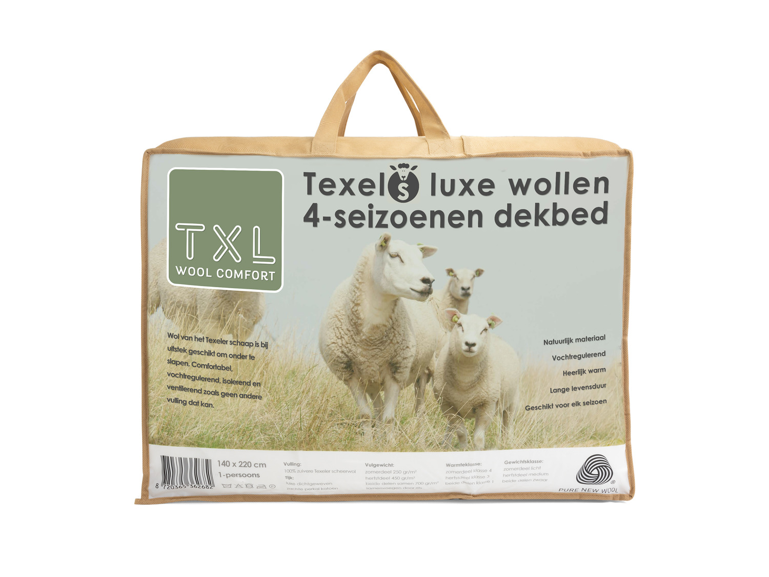 Walter Cunningham Nylon Conflict Texels Wol Dekbed 240 x 220 cm online kopen | LIDL