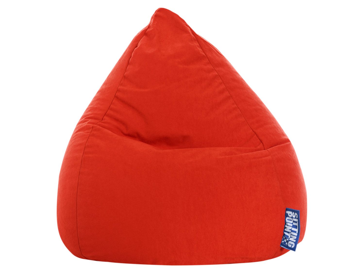 SITTING POINT Zitzak BeanBag EASY (L (120 liter), Tomaatrood)