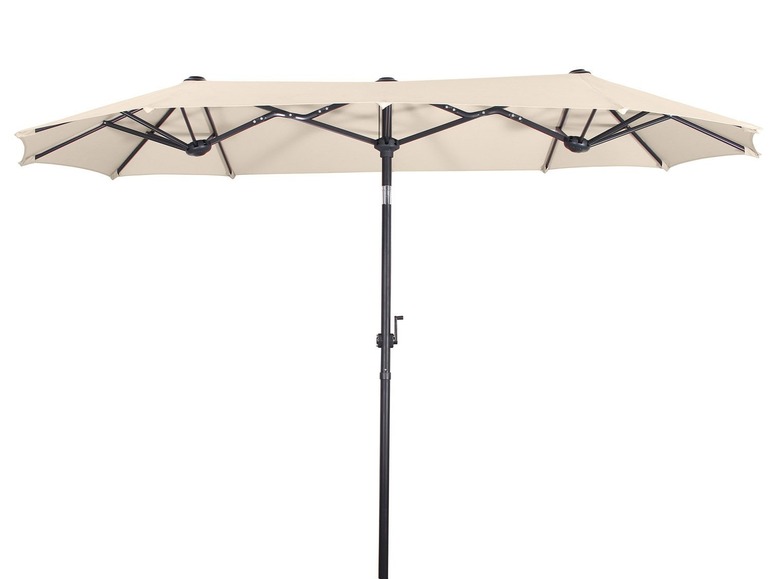 Schneider Dubbele parasol 300 x 150 cm (onbepaald, Naturel)