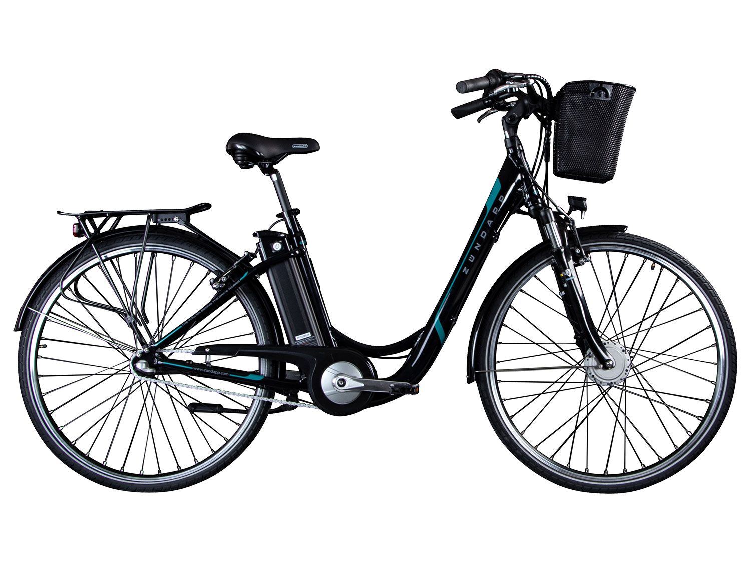 Zündapp E-bike City Z510 (Zwart/turquoise)