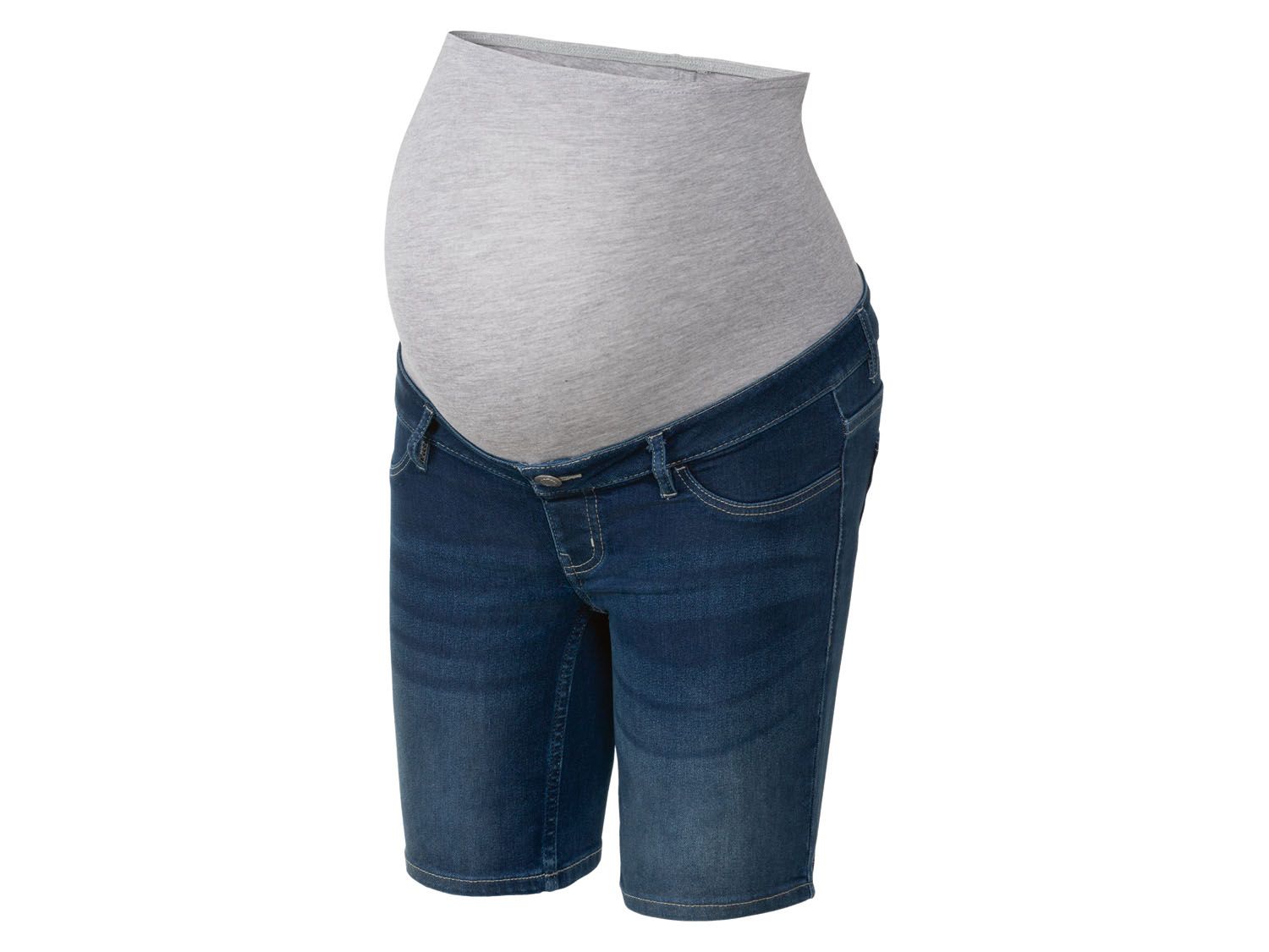 esmara Dames zwangerschaps jeansshorts (Donkerblauw, 36)