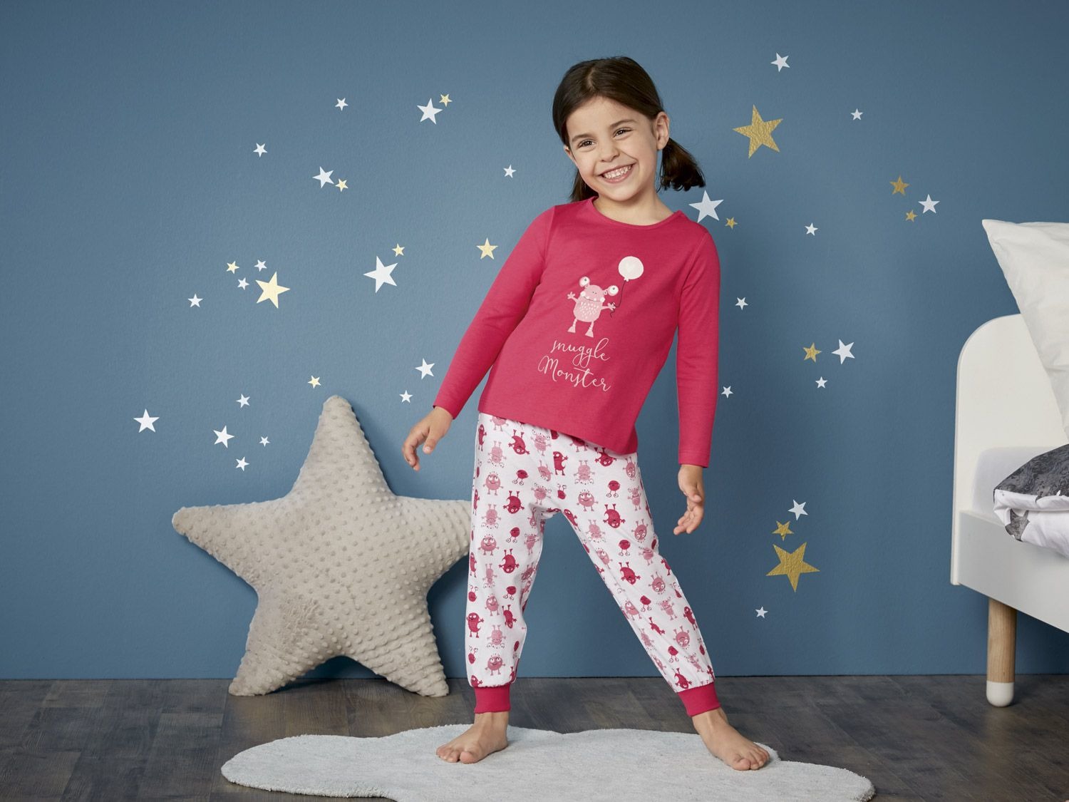 Gedetailleerd transfusie Beschrijvend lupilu® Meisjes glow-in-the-dark pyjama | LIDL