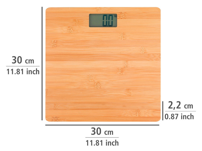 Ga naar volledige schermweergave: Wenko Weegschaal Bambusa - afbeelding 4