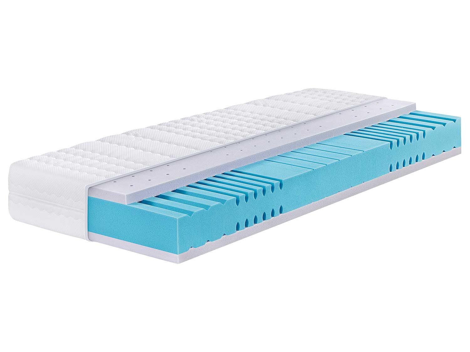 Breckle 7-zones gelschuimmatras GEL SENSATION (Medium, 90 x 200 cm)