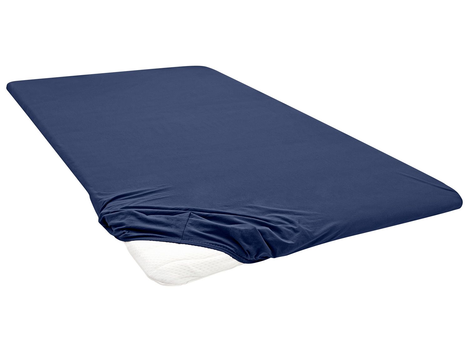 Biberna Jersey hoeslaken (140-160 x 200 cm, Indigo)