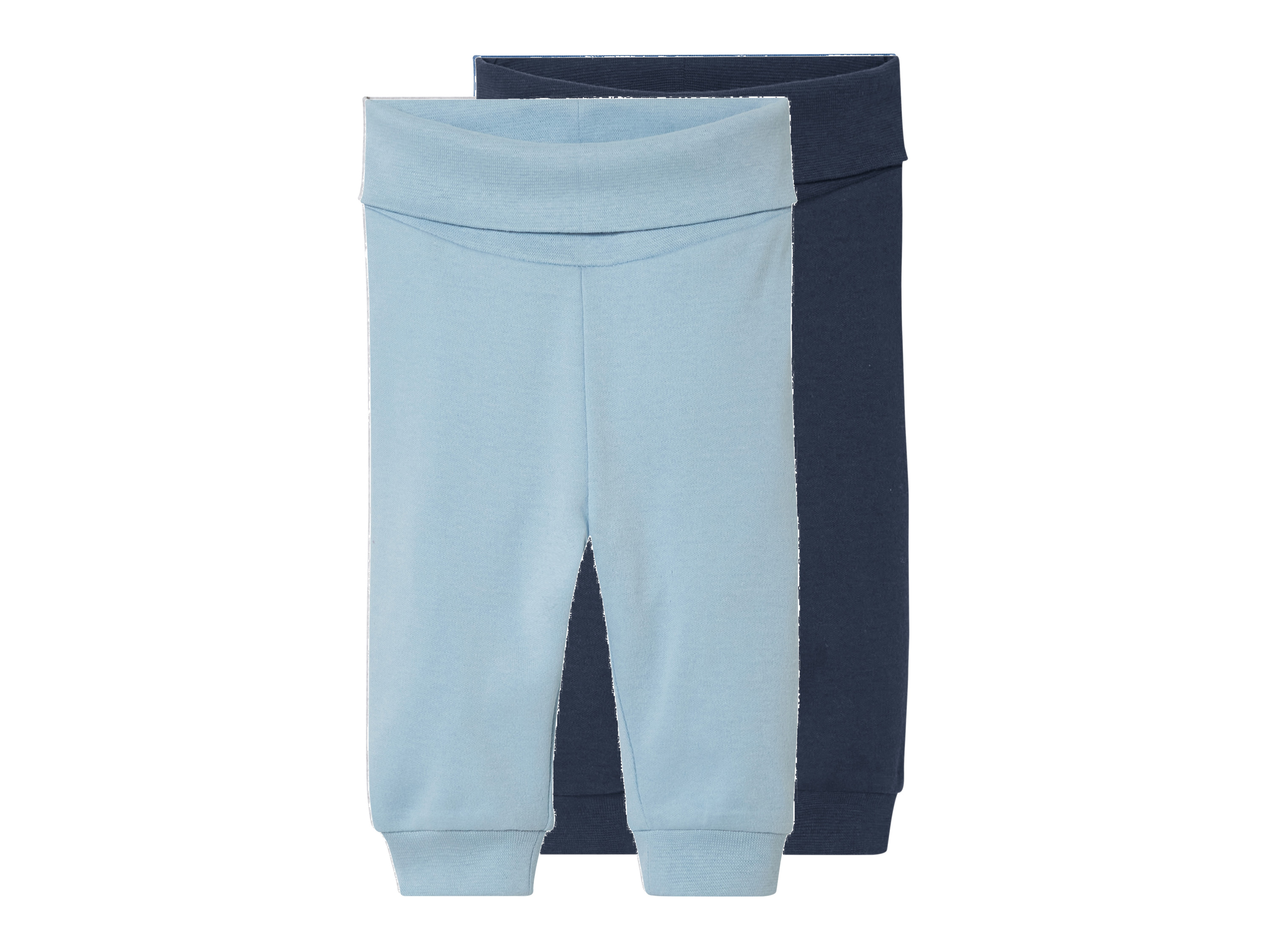 lupilu 2 baby joggingbroeken (62/68, Donkerblauw/lichtblauw)