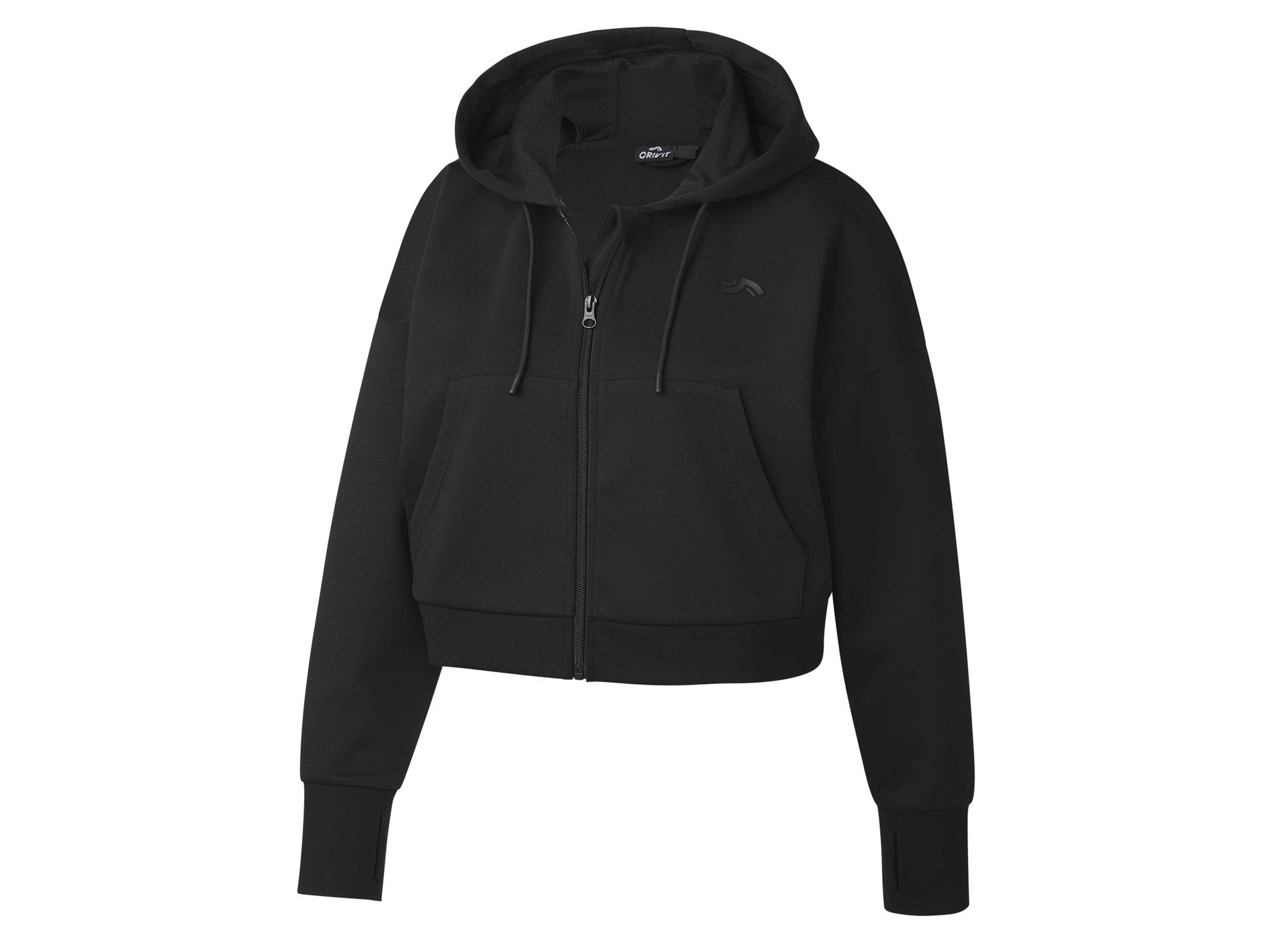 CRIVIT Dames sweatjack (L (44/46), Zwart)