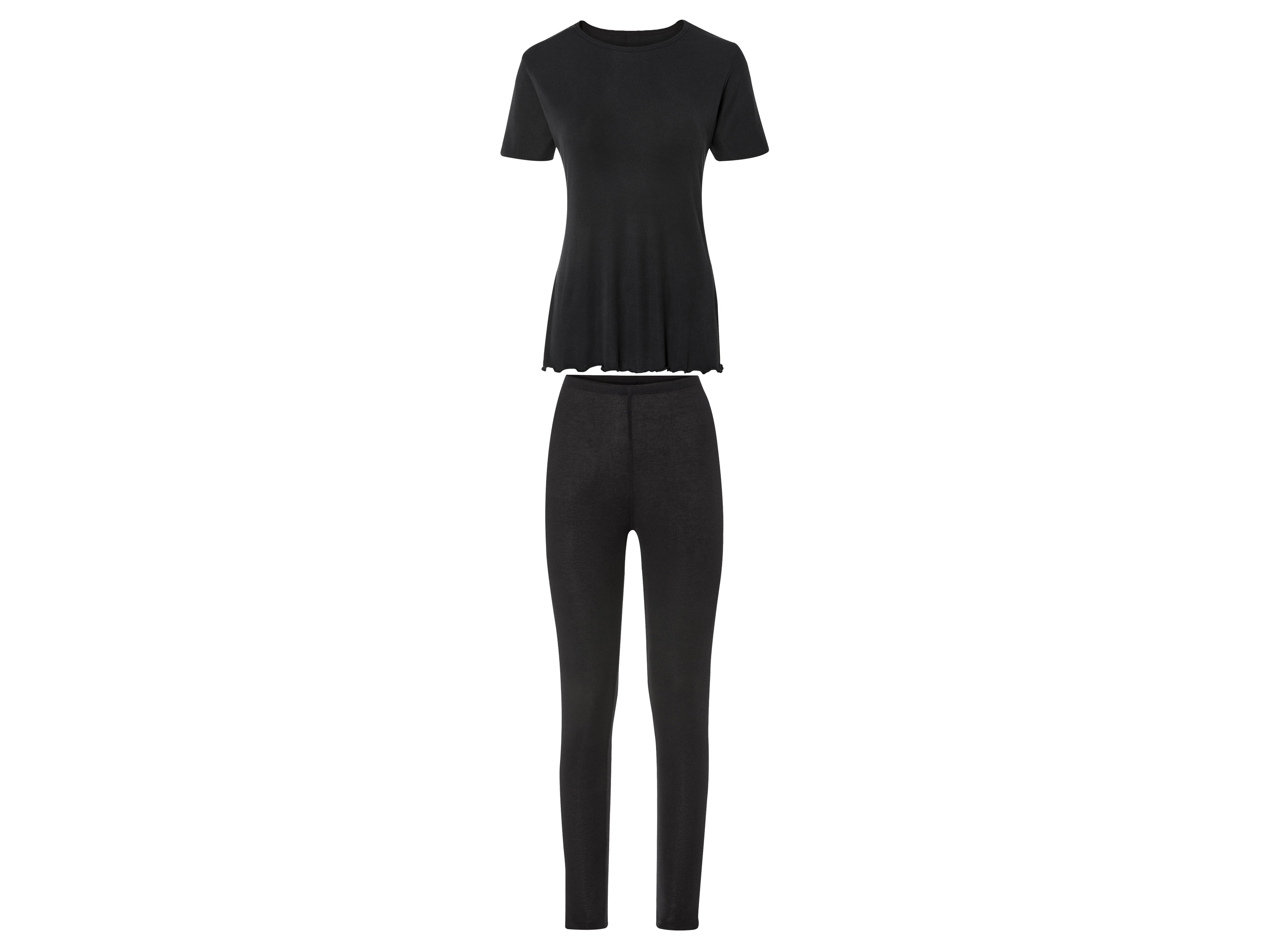 esmara Dames loungeset 2-delig (XL(48/50), Zwart)