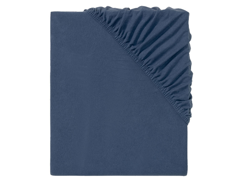 LOOKS by Wolfgang Joop Jersey hoeslaken, 90-100 x 200 cm (Blauw)