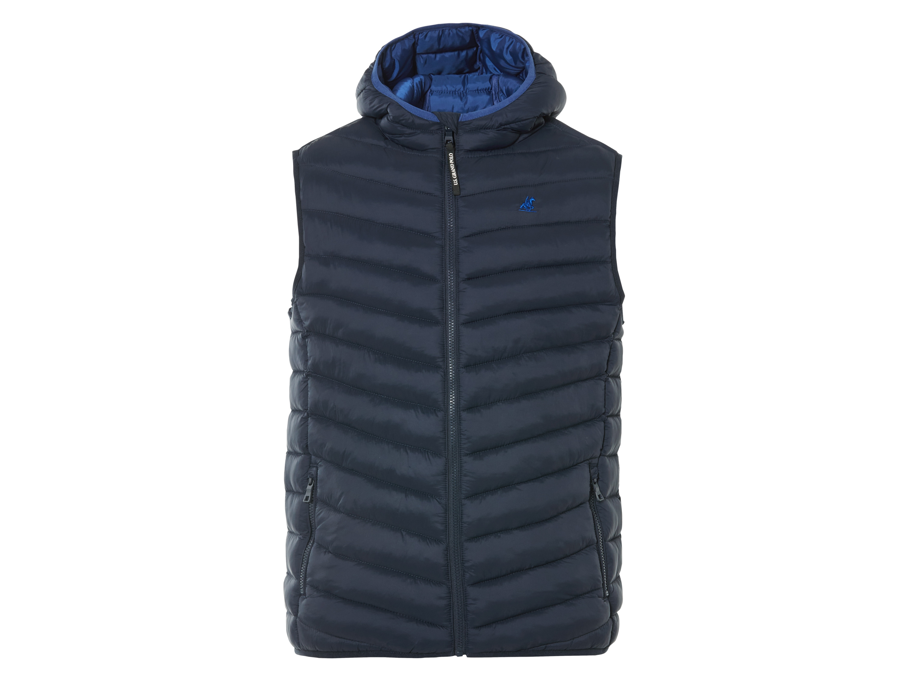 LIVERGY Gewatteerde heren bodywarmer (M (48/50), Marineblauw)