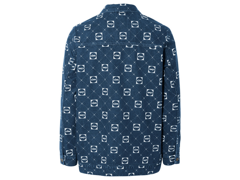 Ga naar volledige schermweergave: LIVERGY® Heren jeansjack met Lidl-print - afbeelding 8