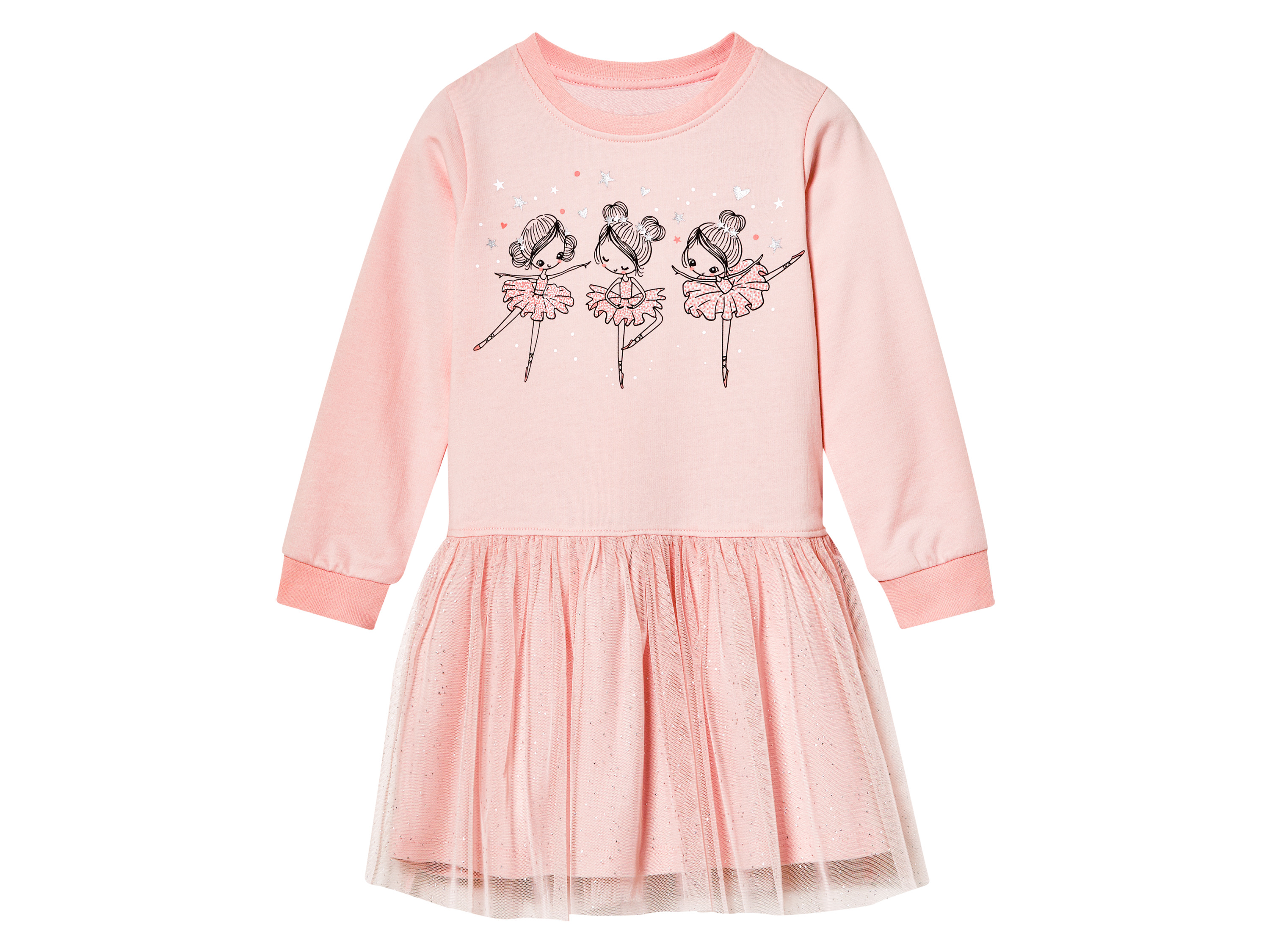 lupilu Kinder sweatjurk (122/128, Roze)