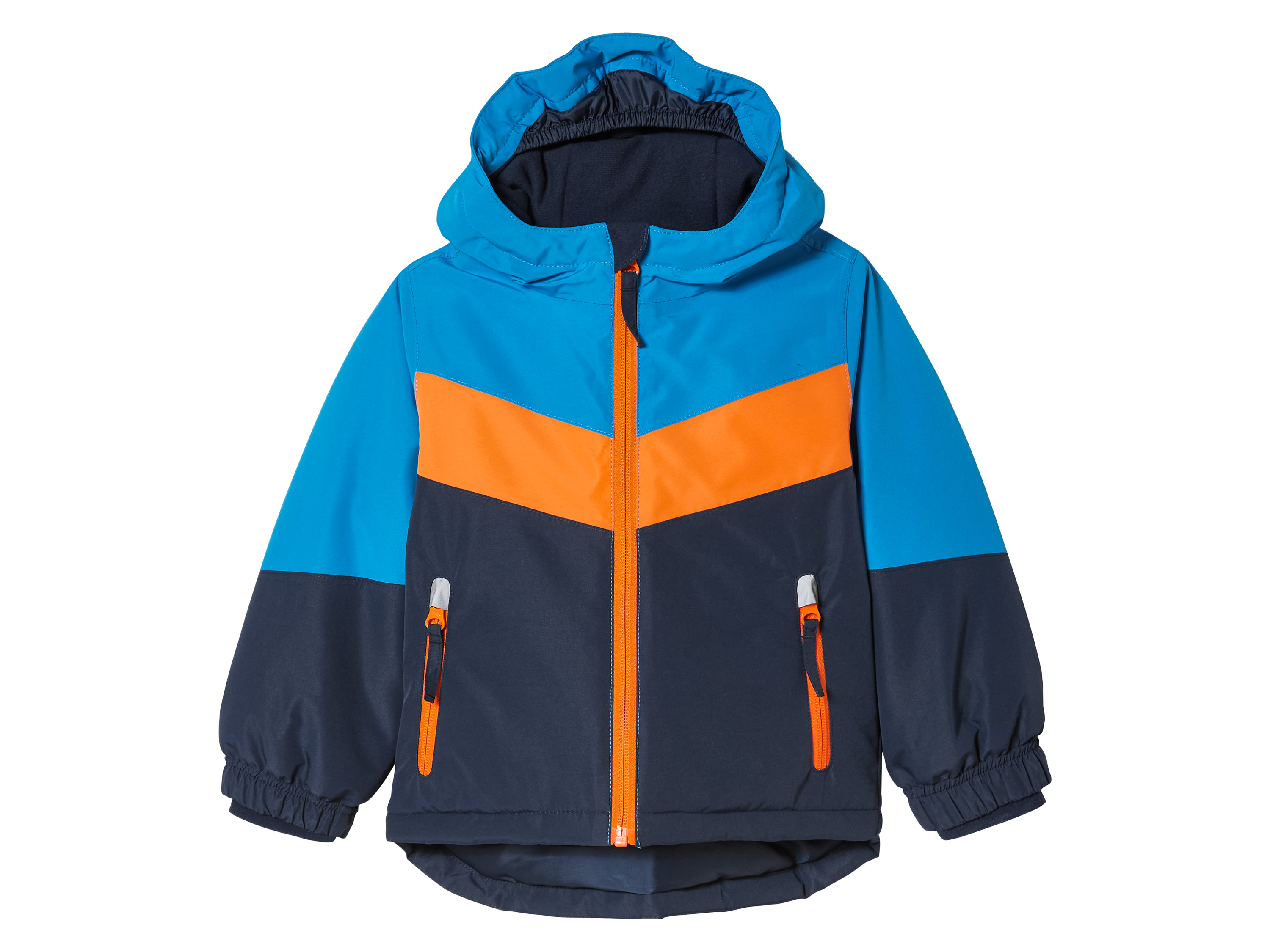 lupilu Kinder ski-jas (110/116, Donkerblauw/oranje/blauw)