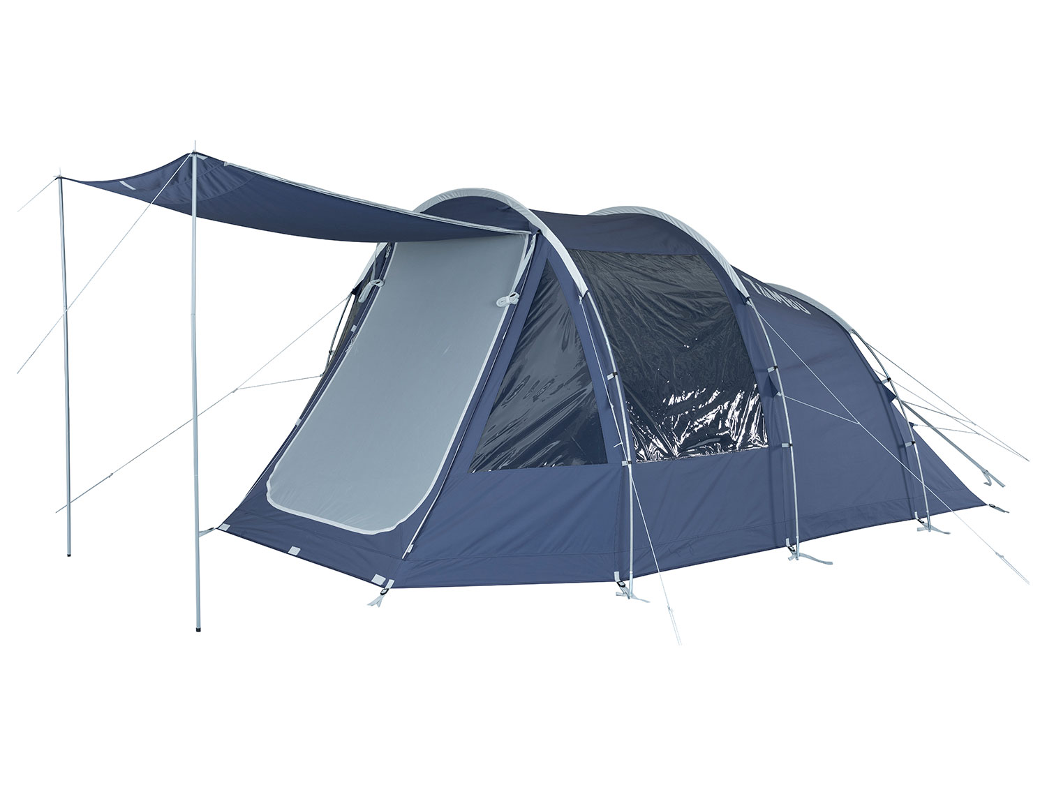 TAMBU SUTI, 4 personen familie tunneltent TC, blauw