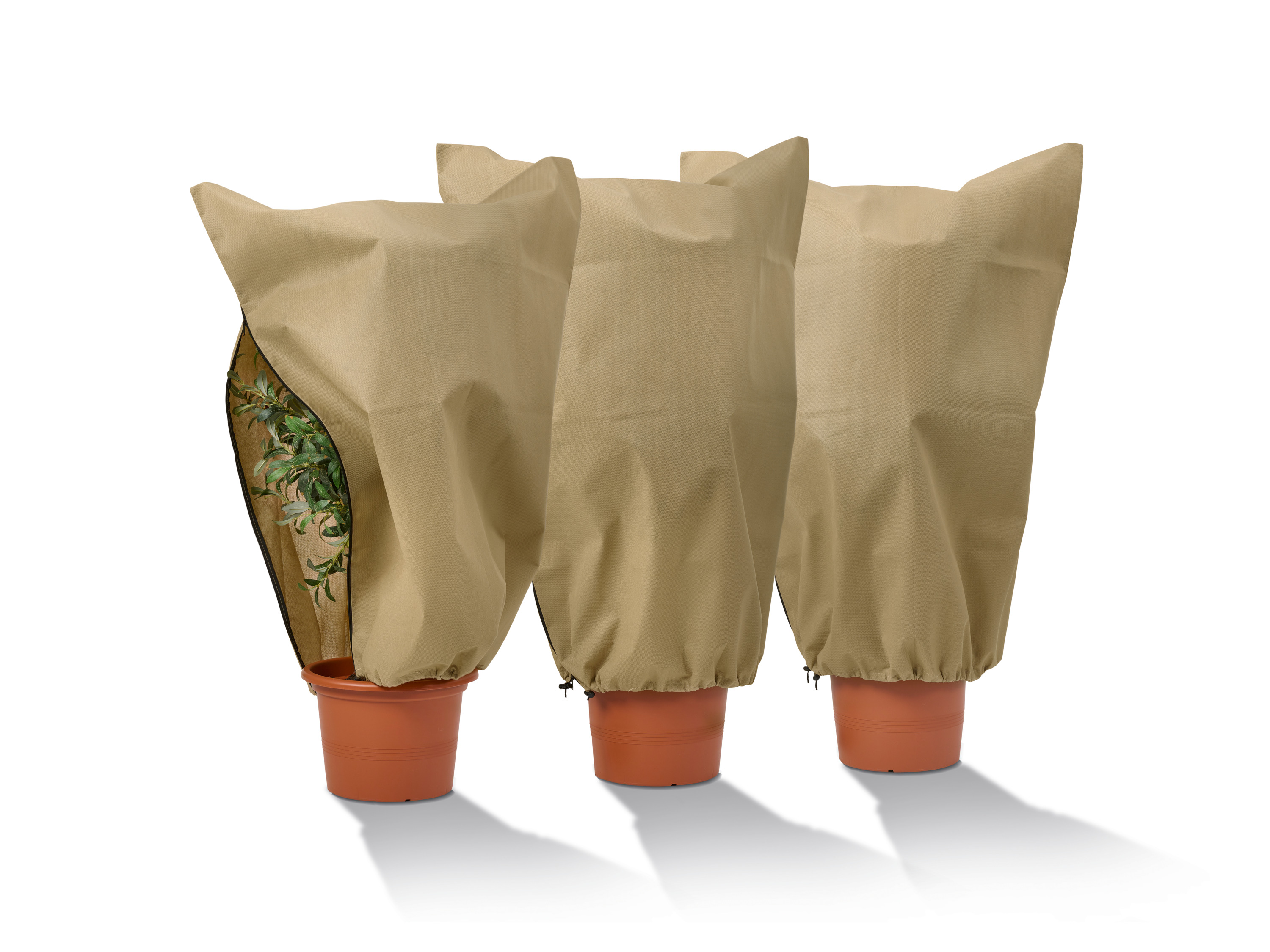 PARKSIDE Planten beschermhoes (L-set 3 stuks. beige)