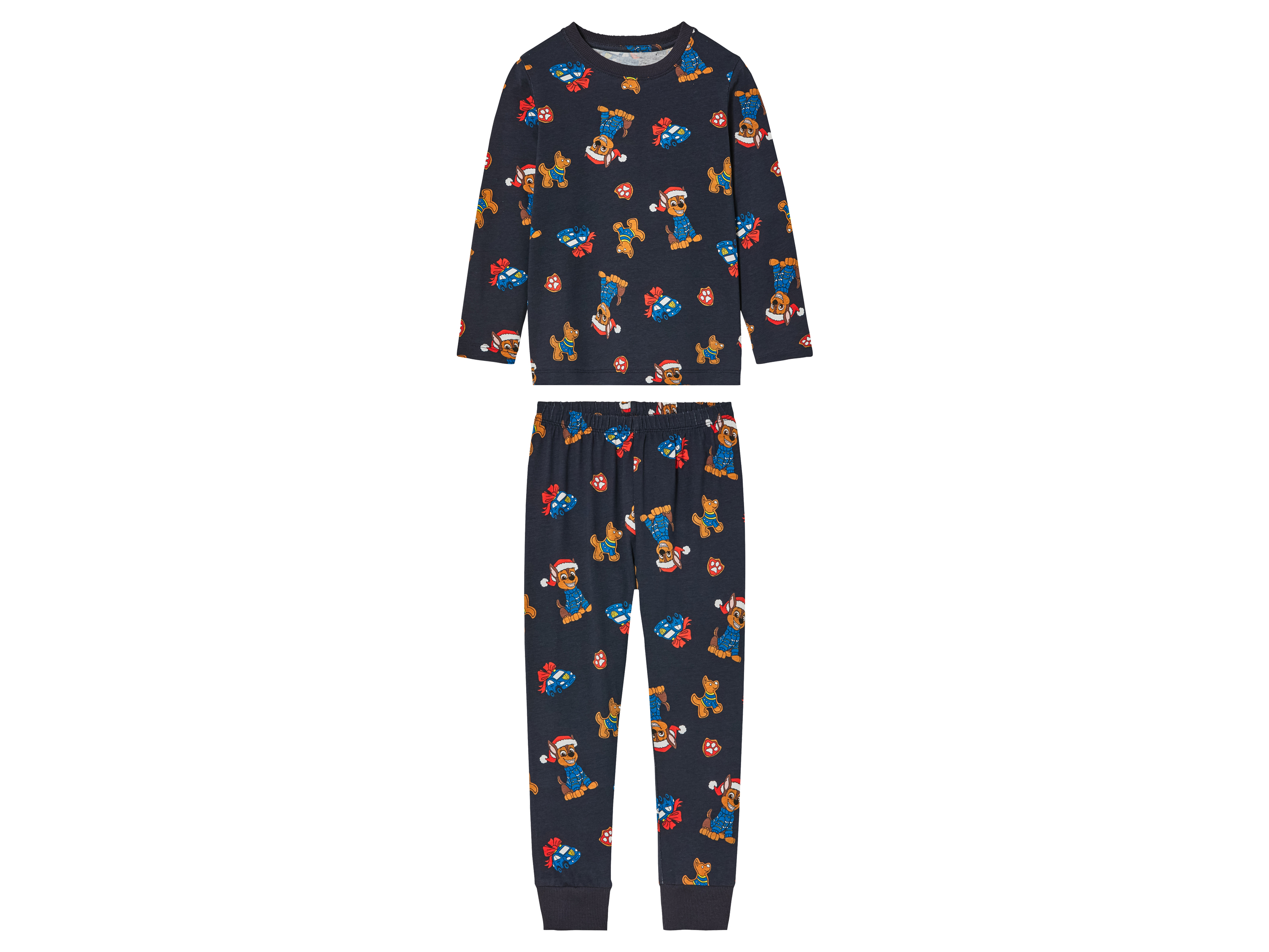 Kinderpyjama (122/128, Zwart)