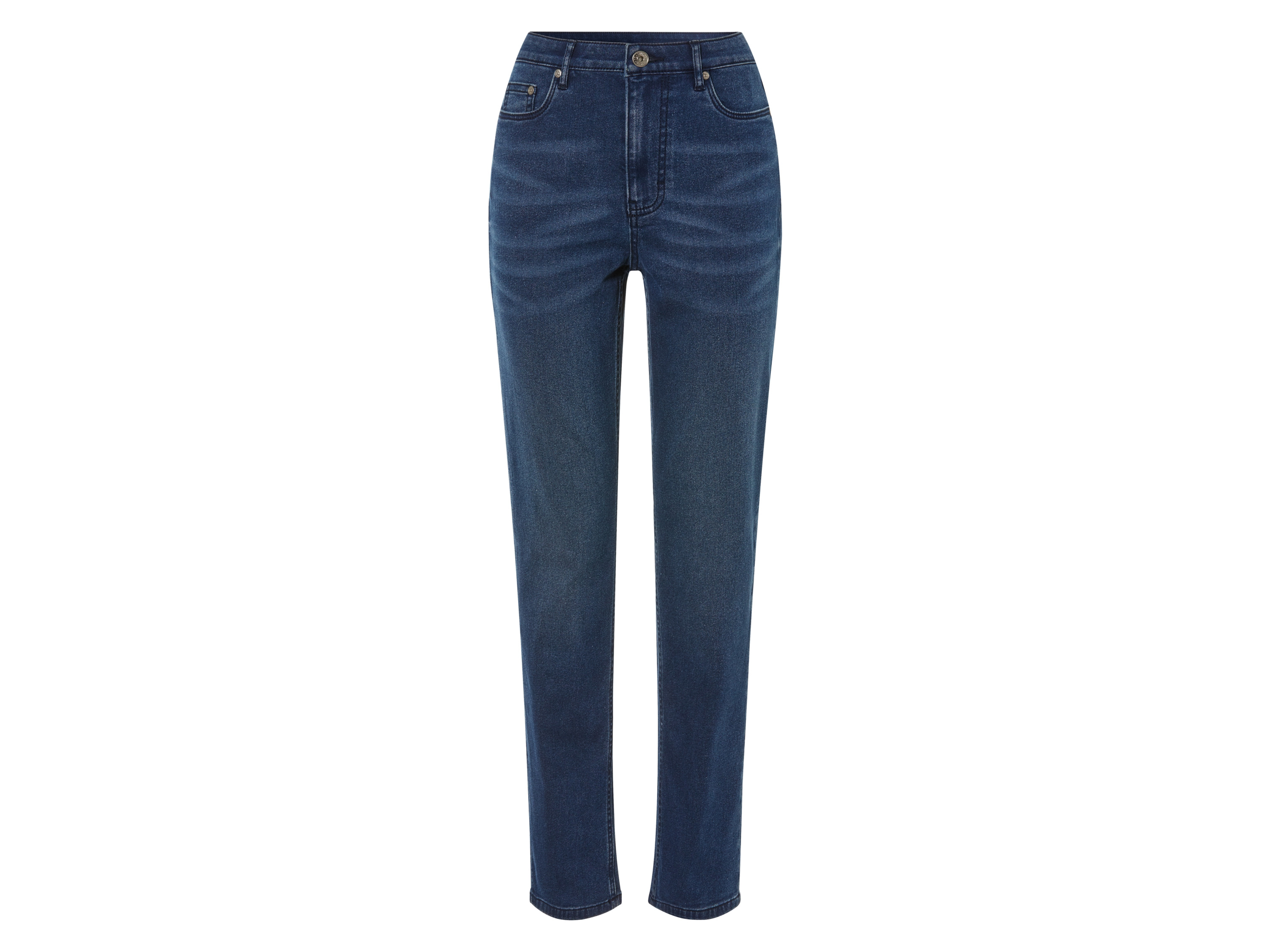 esmara Dames thermojeans - Straight Fit (46, Donkerblauw)