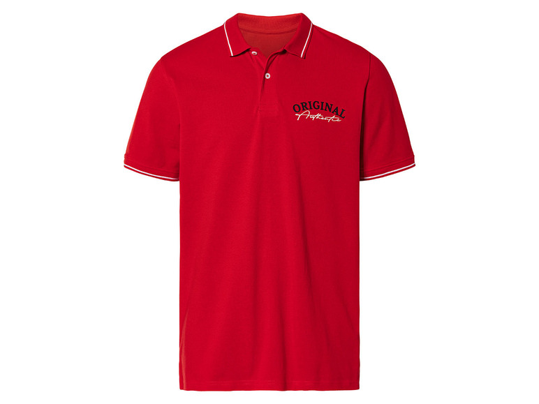 Poloshirt voor heren (L (52/54), Rood)