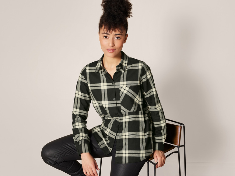 Ga naar volledige schermweergave: esmara® Flanel damesblouse - afbeelding 10