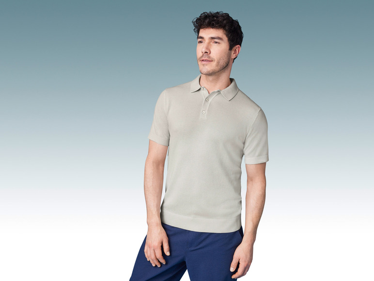 Ga naar volledige schermweergave: LIVERGY® Heren polo - afbeelding 3