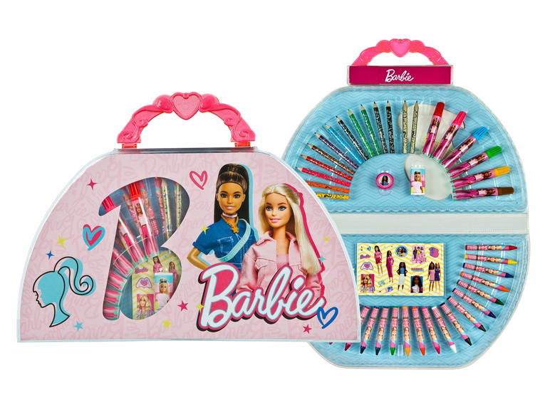 Ga naar volledige schermweergave: Barbie Tekenkoffer 51-delig - afbeelding 7