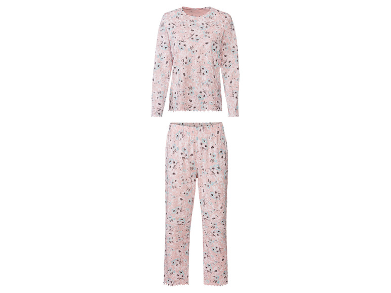 esmara Dames pyjama (XS (32/34), Roze bloemen)