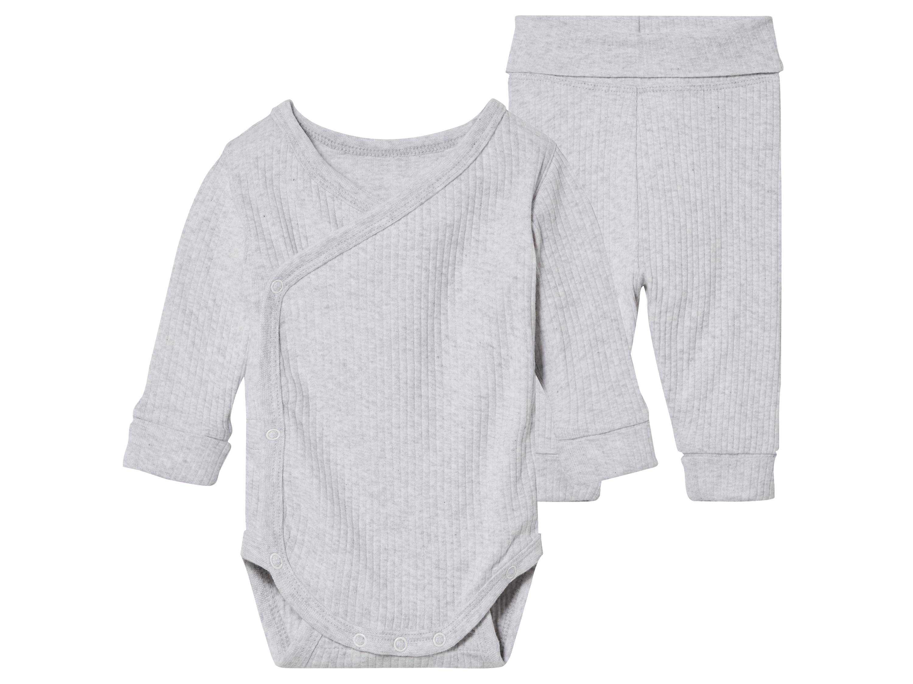 lupilu Baby romper en joggingbroek (62-68, Grijs)