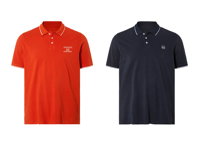 Ga naar volledige schermweergave: LIVERGY® Heren polo - afbeelding 1