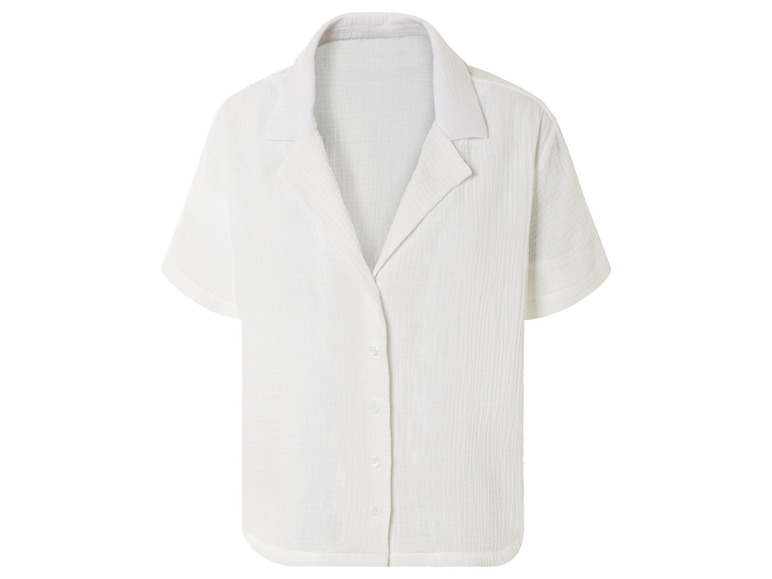 esmara Dames mousseline-blouse (46, Wit)