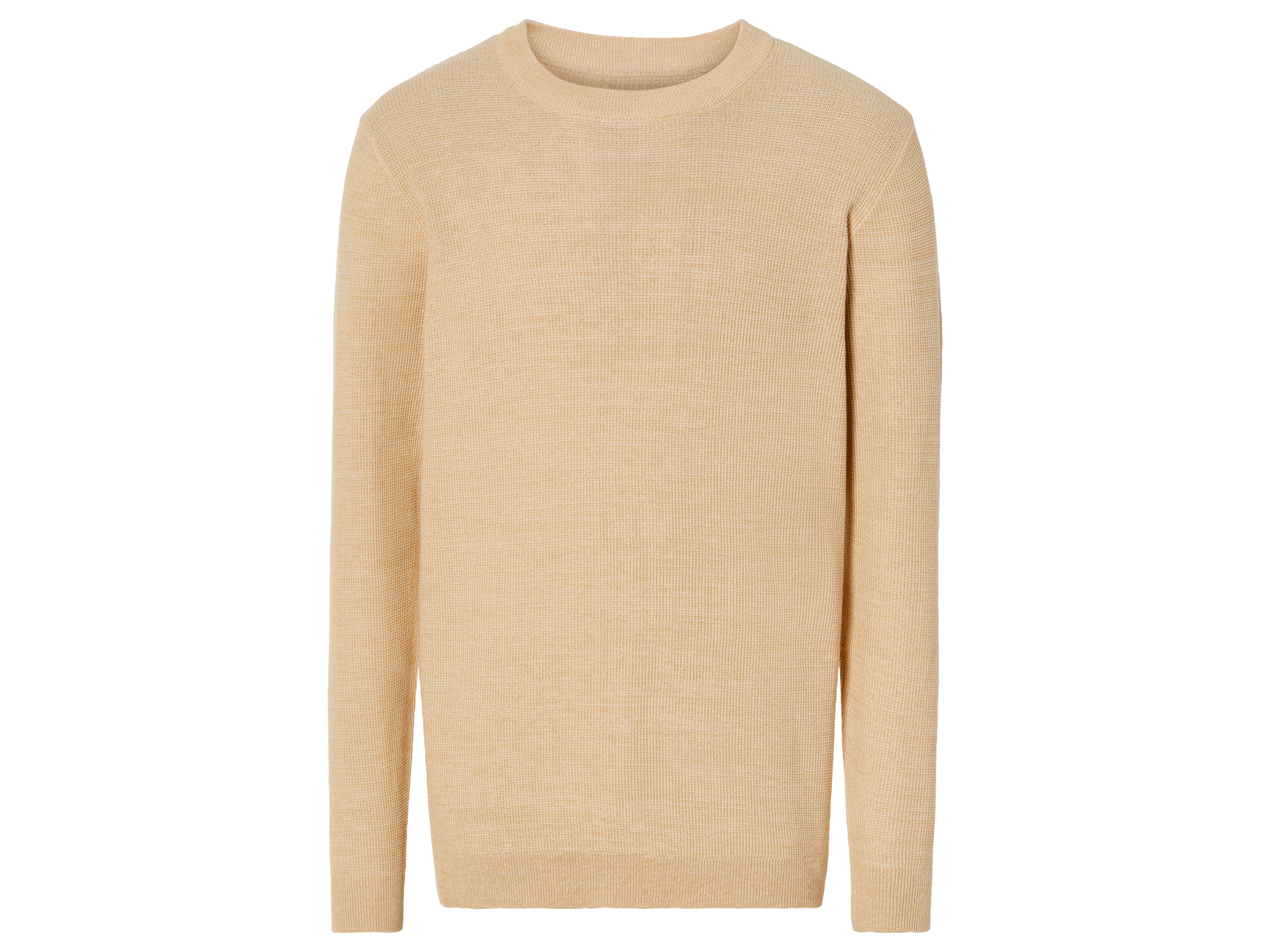 LIVERGY Fijn gebreide herentrui (M (48/50), Beige)