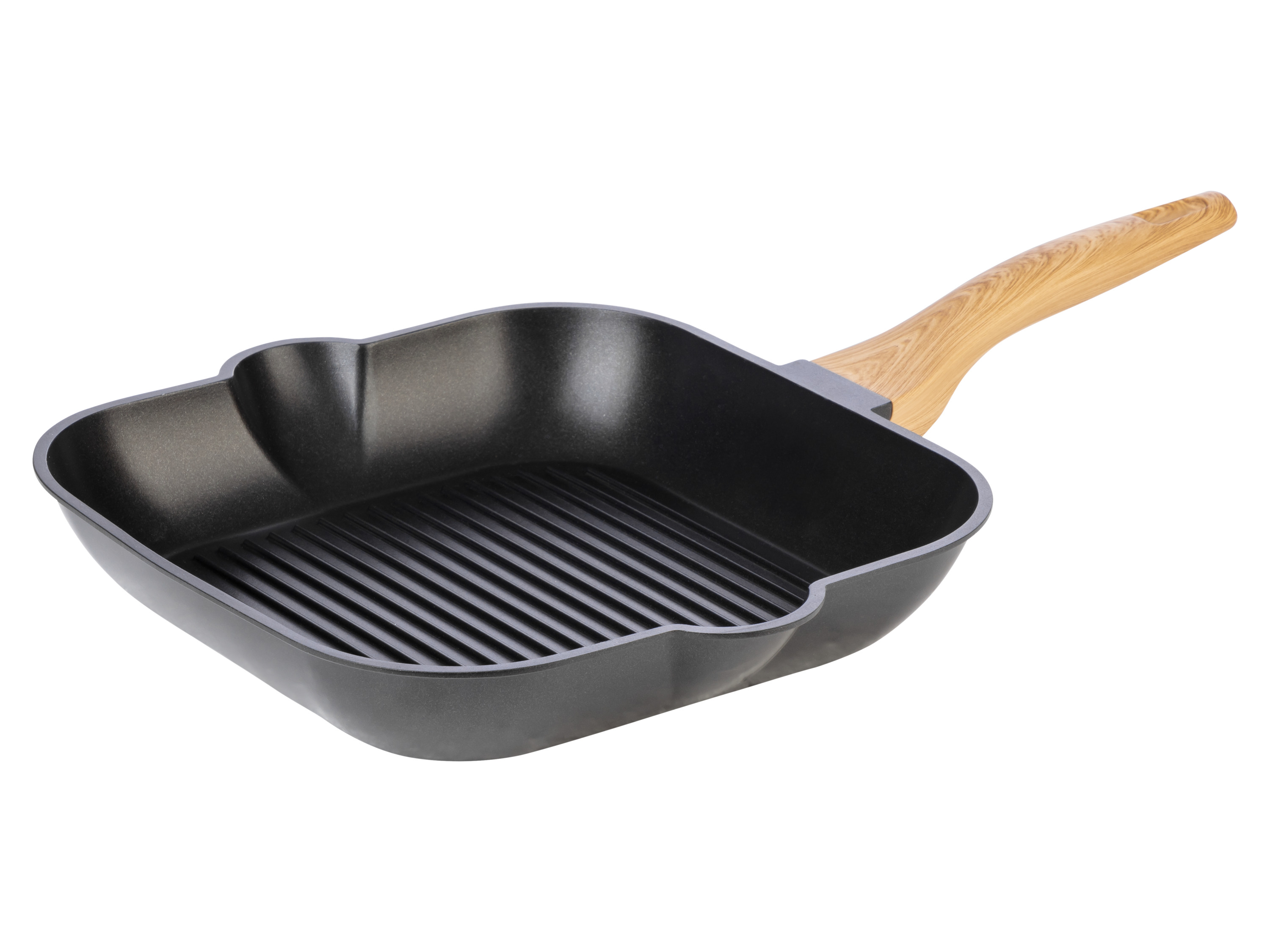 Grill-- braadpan van gegoten aluminium 28 cm