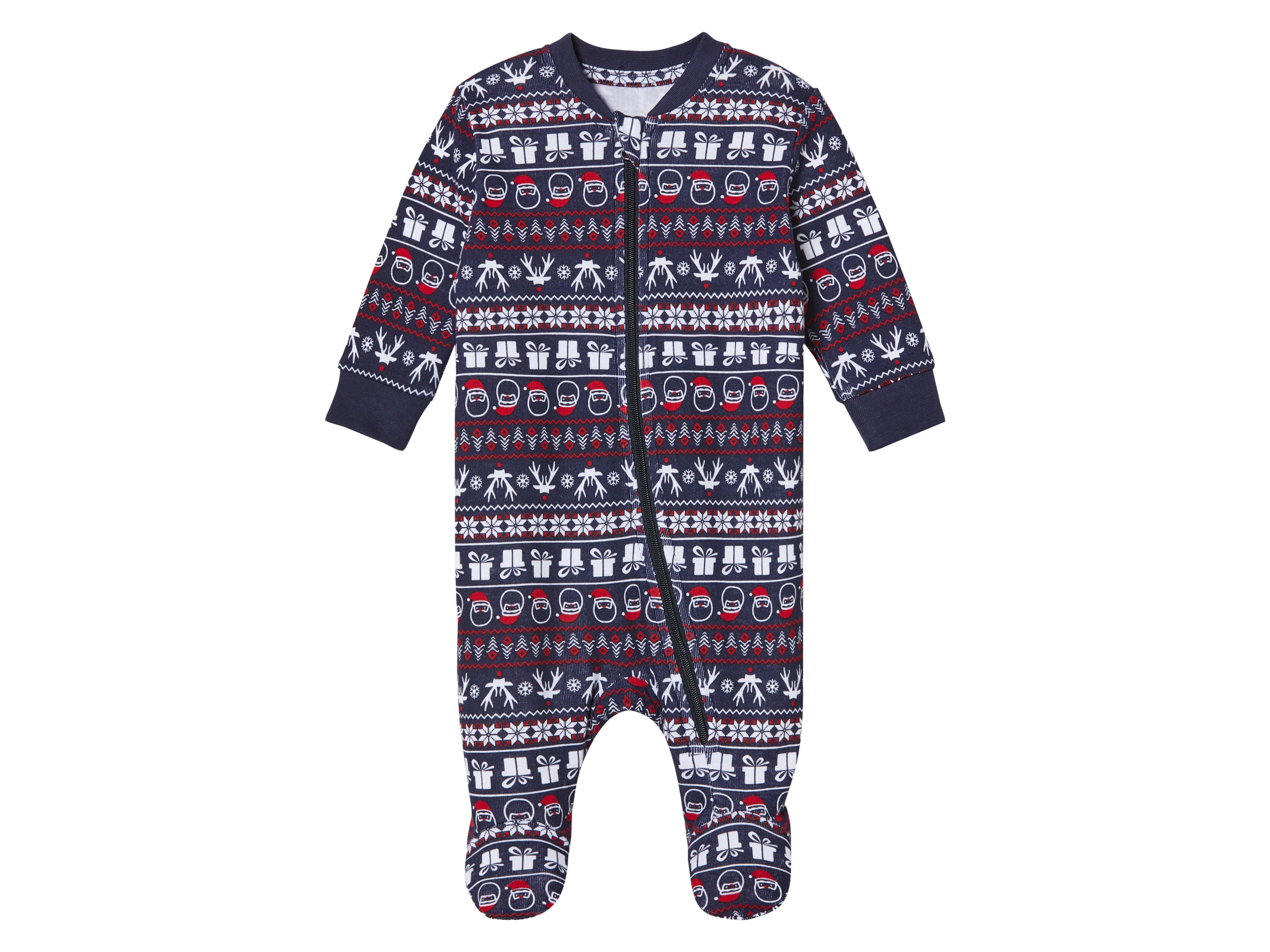 lupilu Baby slaapzak met kerstprint (62-68, Marineblauw)