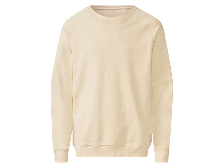 Heren sweatshirt (S (44/46), Crème)