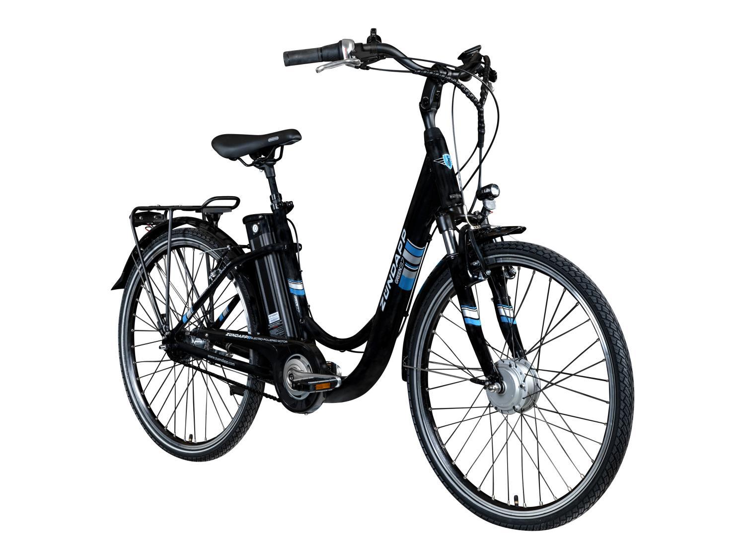 Zündapp Elektrische fiets City Green 3.7 (28", Zwart/blauw)