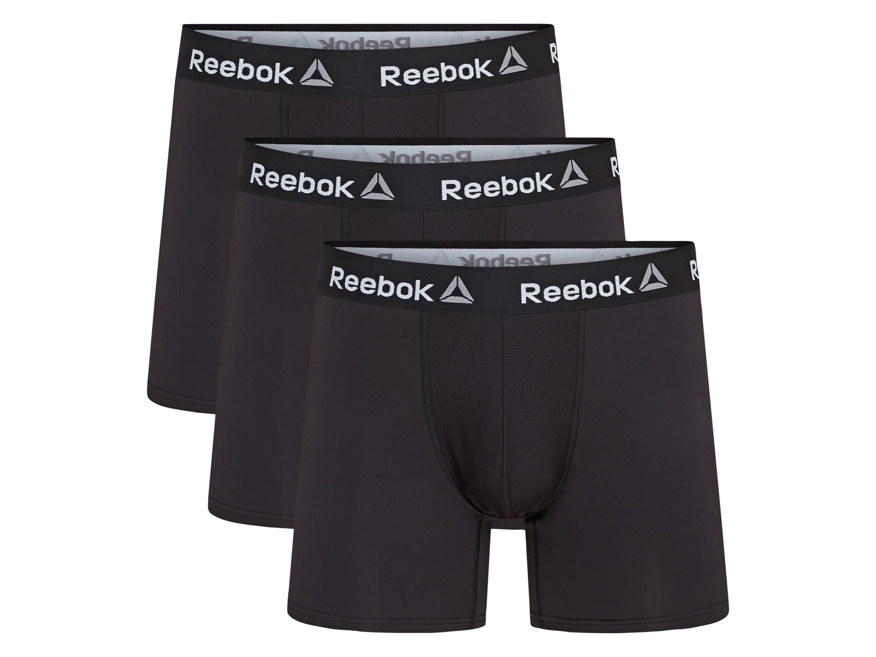 Reebok 3 heren boxers (S, Zwart)