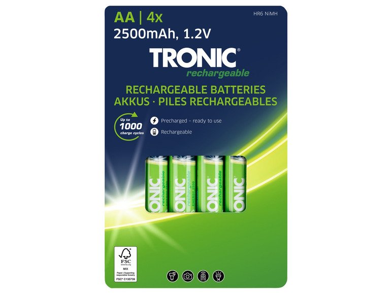 Ga naar volledige schermweergave: TRONIC® Oplaadbare batterijen - afbeelding 2