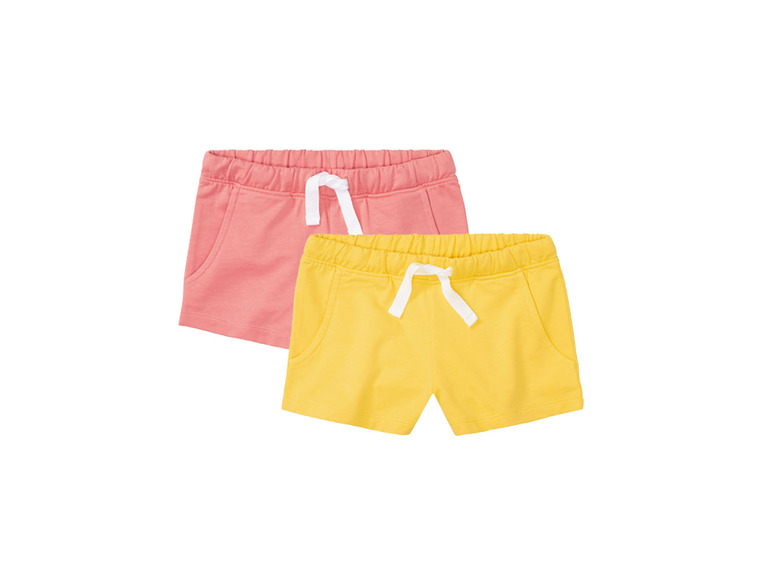 Ga naar volledige schermweergave: pepperts!® Meisjes sweatshorts, 2 stuks, met hoog katoengehalte - afbeelding 2