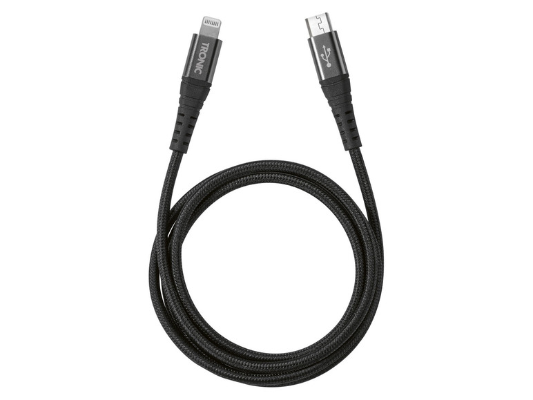 TRONIC Laadkabel (USB-A naar Lightning, zwart)