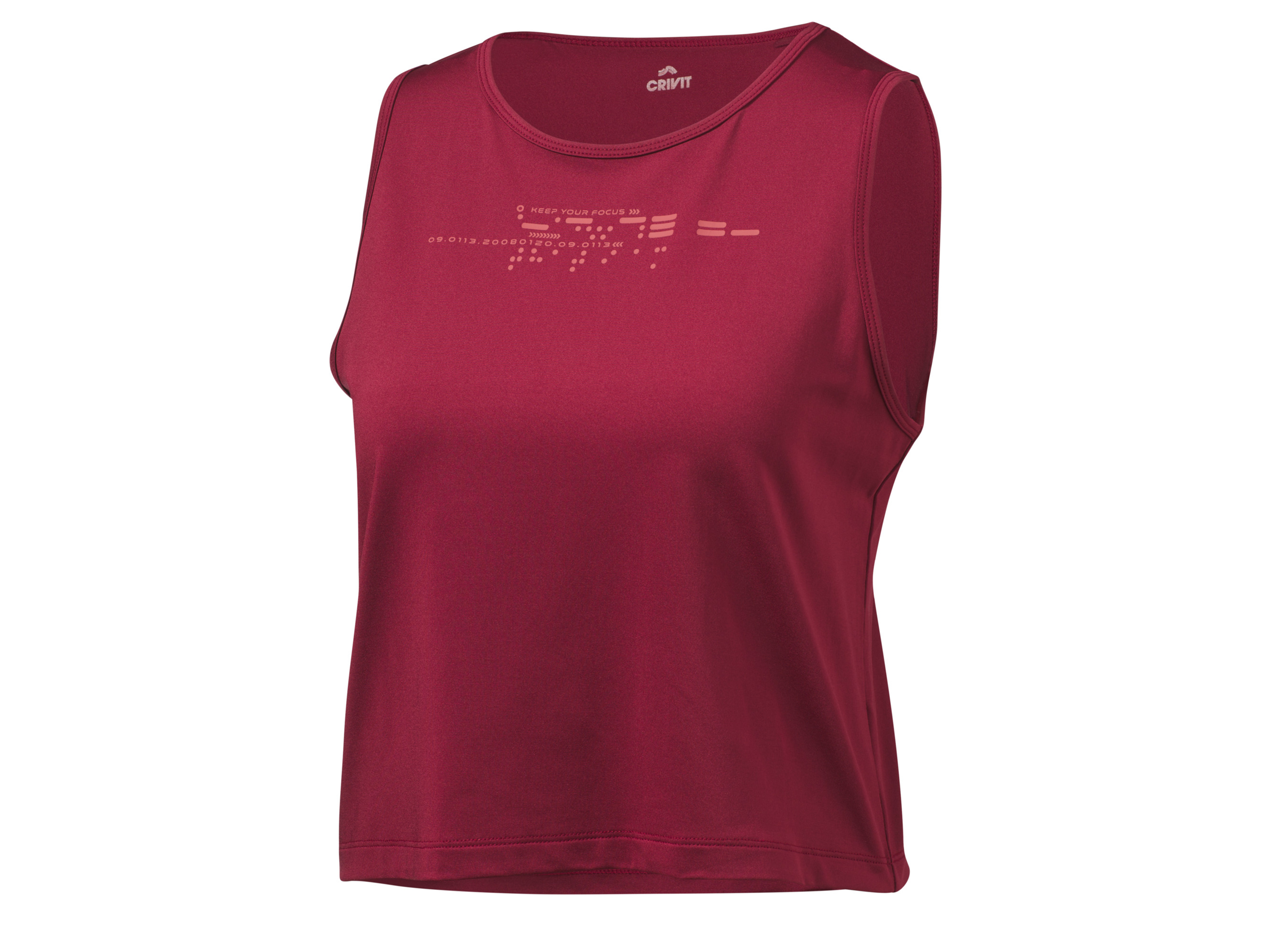 CRIVIT Dames sporttop (L (44/46), Rood)