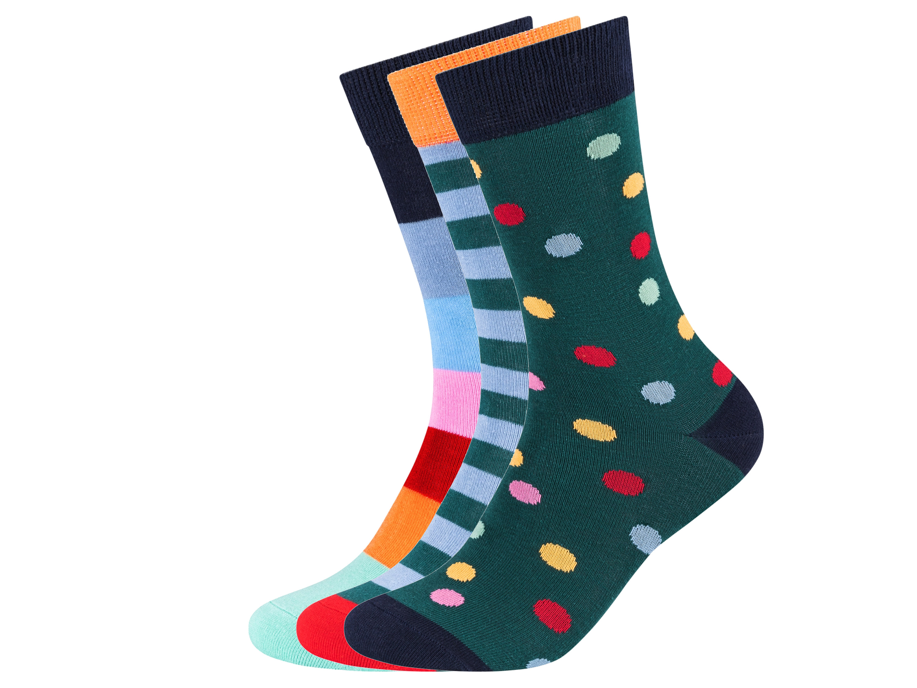 Fun Socks 3 paar sokken (36-40, Bont)