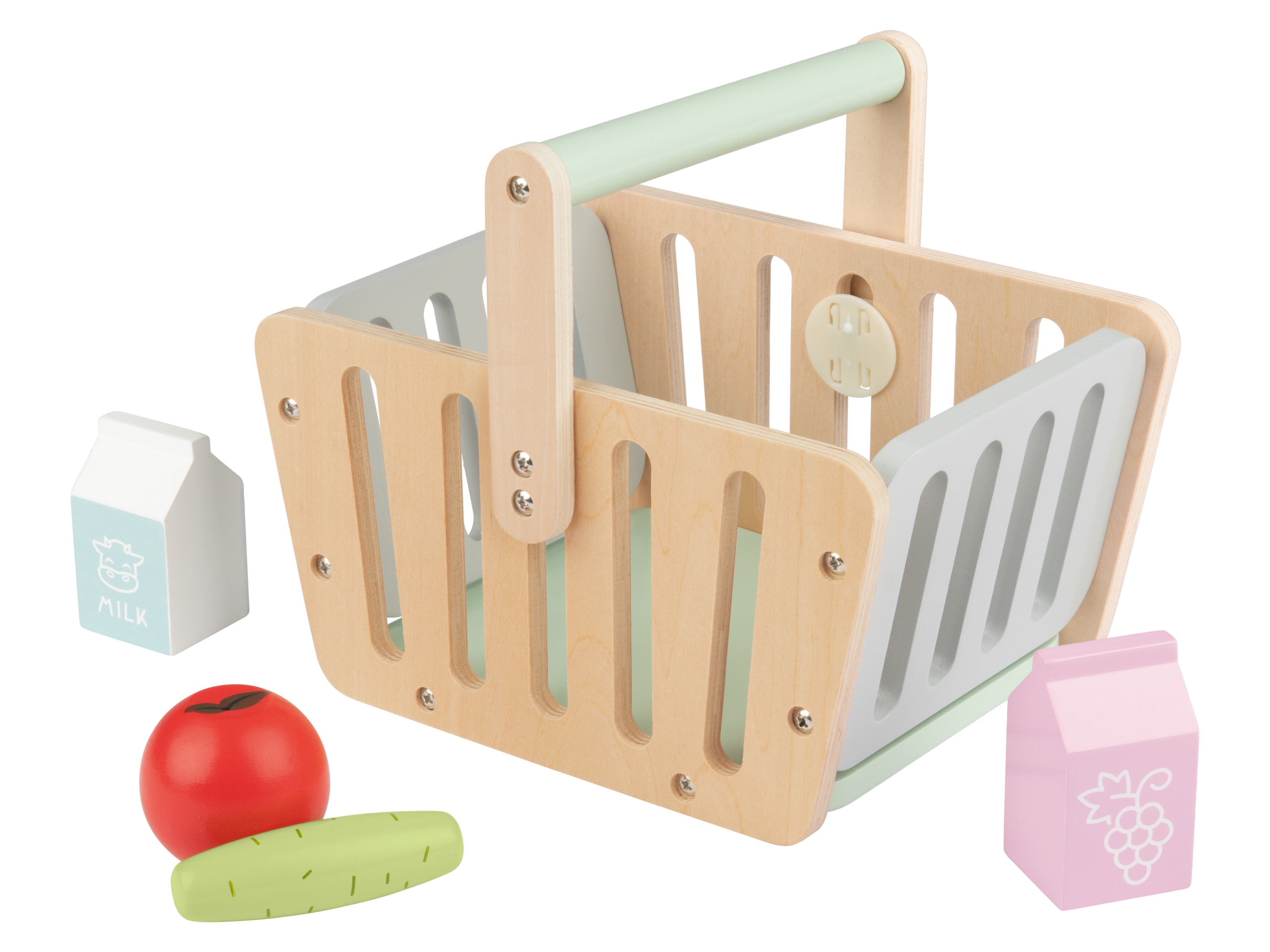 Playtive Houten levensmiddelenset (Boodschappenmand)